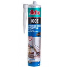 Akfix 100E Универсальный силикон 280 мл. Коричневый