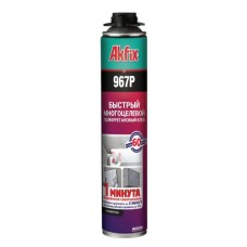 Akfix 967Р Быстрая многоцелевая клей-пена всесезонная. 850г