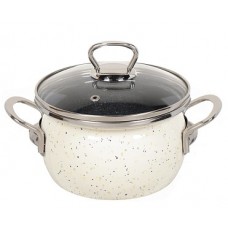 1-2415211(Сер.гр) Гранит цветной  Кастрюля 1.5л (сфера)