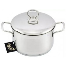 КЛ1-24М2 Кастрюля нерж. 5.0л мет. кр.  Лотос Классика