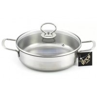 Кастрюля для тушения нерж. 1.9 ст.кр.  Крокус Классика КК1-22С4 