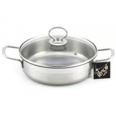 Кастрюля для тушения нерж. 1.9 ст.кр.  Крокус Классика КК1-22С4