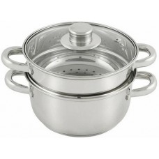 Пароварка MEDIANO 2х-ур. из нерж стали. 2.5 л. индукция/капс дно