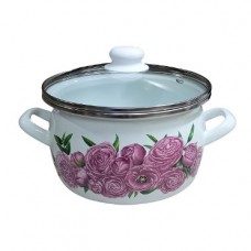 1-2415112(Бл) Бл / Пионы пурпур.  Кастрюля 1.5л (сфера)