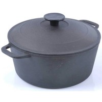 Кастрюля чугунная с крышкой чугунной. 5л. 26см 1405-3