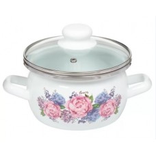 Кастрюля 1.5л (сфера) 1-2415112(Бл) Бл / Гортензия  