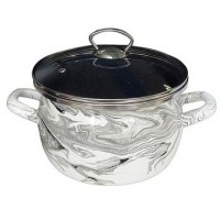 1-2440111(Сер.гр.) Шейк Бл-Черн  Кастрюля 4.0л (сфера)