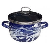 1-2440111(Сер.гр) Шейк Син-Бл  Кастрюля 4.0л (сфера)