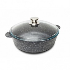 Жаровня АЛА260 мм со стекл. крышкой  G1026G