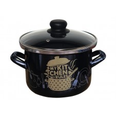 Моя кухня  Кастрюля 1.5л (цил.) 1-2215112(Черн) Черн 