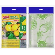 Одноразовая скатерть ЛИМОНЫ. ПСД. 110 х1 50 см. 1 шт