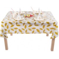 Скатерть настольная  ДЕКОР-шанс  Листья Кол.2 Золотые. р-р 110?1305 см