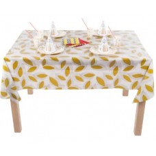 Скатерть настольная  ДЕКОР-шанс  Листья Кол.2 Золотые. р-р 110?1305 см