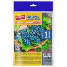 Скатерть однораз.с рис. ВИНТАЖ. ПСД. 110 х 150 см. 1 шт. 2315