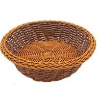 Корзинка из стали с вплетениями из искус.ротанга ПВХ Арт.W006
