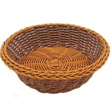 Корзинка из стали с вплетениями из искус.ротанга ПВХ Арт.W006