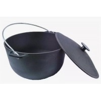 Казан чугунный с крышкой и дужкой. 10л.. 1510-3