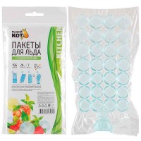 Пакеты для льда с гидроклапаном РЫЖИЙ КОТ  7*28шт 196 шариков M310972 