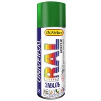 Эмаль-аэрозоль Dr. Farber акриловая универс. RAL 6018 (желто-зеленый) глянцевая 520 мл 07186-270