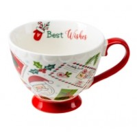 Кружка керамическая  Новогодняя  420 мл/11.8*9.3 см (арт. B962-SU3090. код 291991)