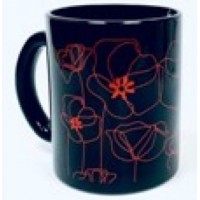 Кружка Маки чер/крас 300мл ард-1208/DPP т/у-7