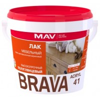 Лак BRAVA AKRYL 41 мебельный ВД-АК-2041 1кг бецв. п/г
