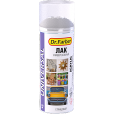 Лак-аэрозоль Dr.Farber акриловый универс. бесцветн. глянцевый 520 мл 08098-270