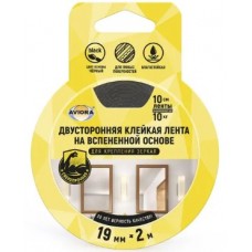 Лента кл.дв.сверхпроч.19мм*2м д/крепл.зеркал черн (вспенен.осн.)
