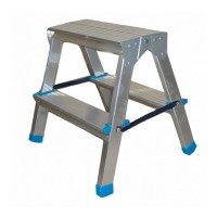 Стремянка 2-х ступенч. алюмин. двусторонняя