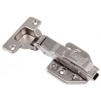 Петля гидравлич. накладная 09 с самодовод.+ clipon.заглушки.  AKS 24153 никель