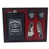 Набор подарочный (фляжка. ложка. вилка. стопка 2шт.) из коррозионно-стойкой стали  Арт.TZ-6