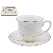 Набор в коробке (12 пр.) Lavenir  Золотой мрамор  220 мл. 176-609 фарфор