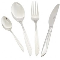 БП16245  Набор столовых приборов 24пр.нерж. сталь с декор. абразив. отделкой Б16