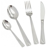 БП58245 Набор стол. приборов 24пр. нерж. сталь с декор. абраз. отделкой Б58