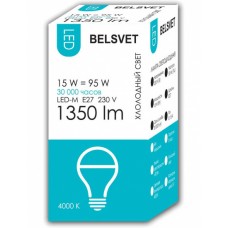 Лампа LED-M А65 15w 4000 К Е27