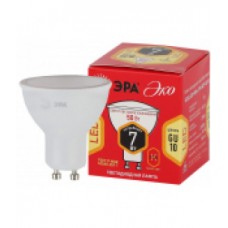 Лампа светодиодная ЭРА LED MR16-7W-827-GU10 ECO (диод. софит. 7Вт. тепл. GU10