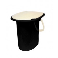 Ведро-туалет п/м 16л Белый ротанг