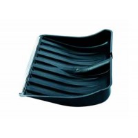 Лопата для снега ЛЮКС 445*405 мм черный б/ черенка