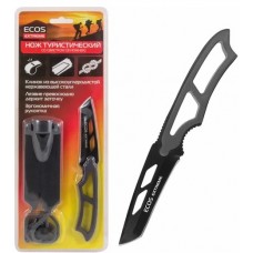 Нож турист.со свистком (в ножнах) EX-SW-B01GR ECOS серый