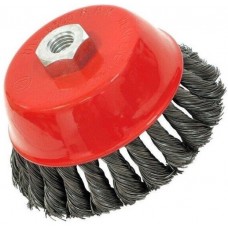 Кордщетка чашеобразная жесткая крученая. М14.100мм