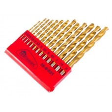 Набор сверл по металлу. покрытие из нитрида титана. 2.0-8.0 мм. 13 предмет 35-0-031.