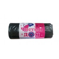 Мешки из ПНД 480*560*0.008 черный для мусора 35л (в рулоне 30шт)