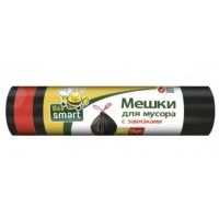 Мешки для мусора с завязками SMART 60л 15шт 600*690