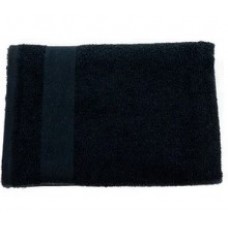 Полотенце махровое. 70х130. гладкокраш.БАРКАС ТЕКС. мод. горох. цвет черный 01222-06-117