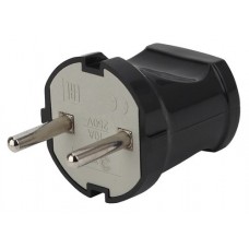 ЭРА Vx1-B Вилка б/з прямая 10A черная