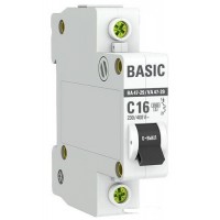 Авт. выкл. EKF ВА47-29 1P 16А 4.5кА х-ка С Basic