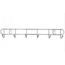 Вешалка на 6 крючков из стали с хром. покр.W1232-6