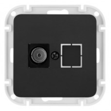 Розетка ТР-6541 карбон