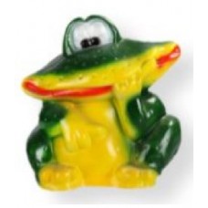 Фигура садовая лягушка улыбка малая 33х26 см. СФ-1215