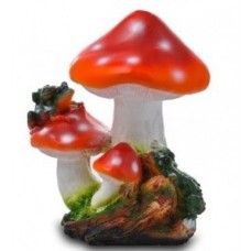 Фигура садовая мухомор с лягушками 30х26 см арт. СФ-800